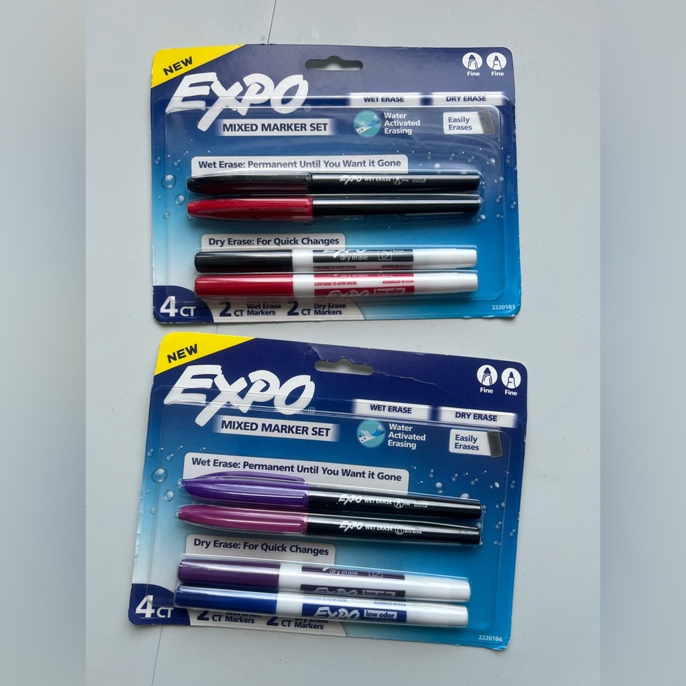 Expo Mixed Marker Set - 4 Pack